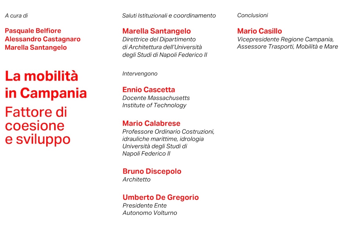 La mobilità in Campania. Fattore di coesione e sviluppo – 1/7/2026