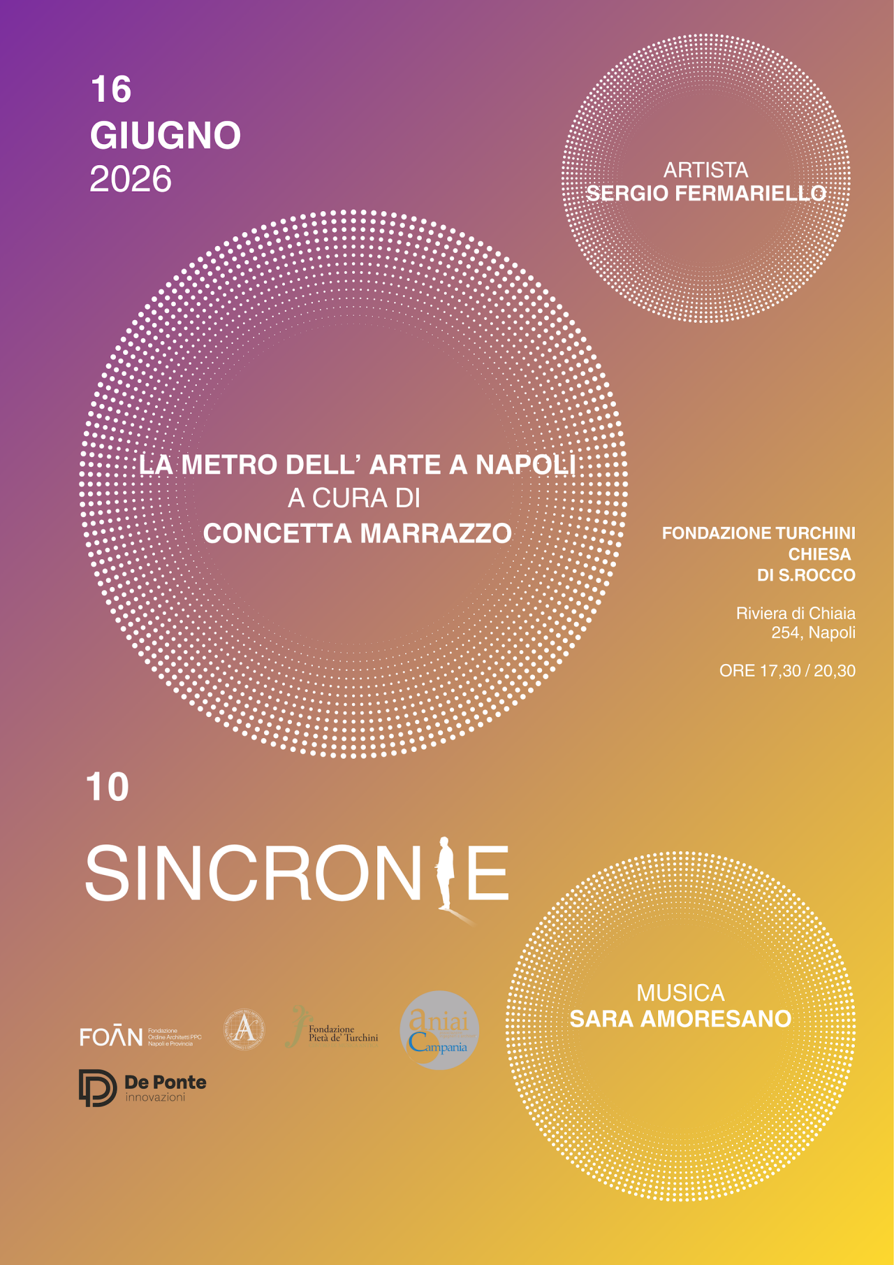 10 Sincronie – La Metro dell’Arte a Napoli – 16 giugno 2026